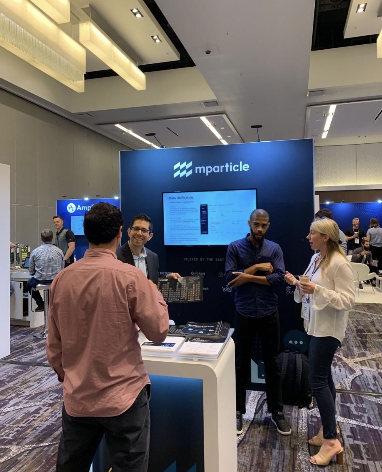 mParticle booth at Opticon (partner Optimizely's annual event) in SF